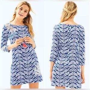 Lilly Pulitzer Marlowe Knit Dress in Mermaids Tale Print Size L